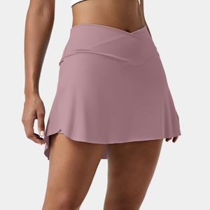 Halara Everyday Cloudful Air Fabric Crossover 2-in-1 Side Pocket Tennis Skirt